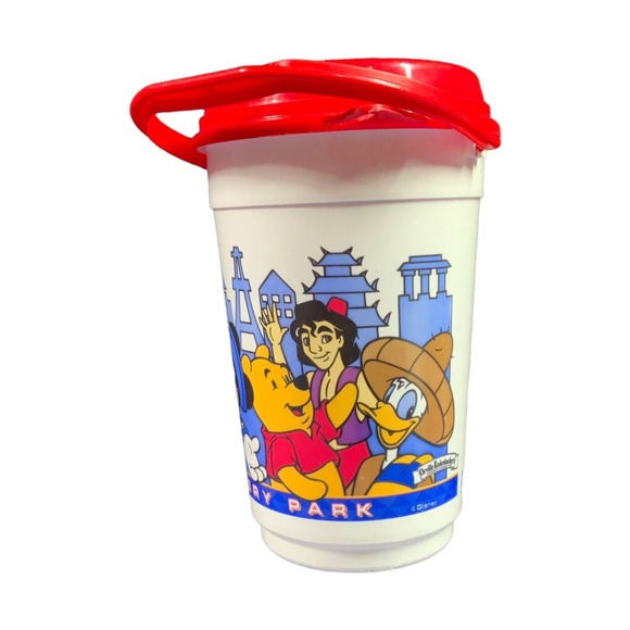 Disney's Epcot Orville Redenbacher Large Red Popcorn Bucket Vintage Whirley 1993 - Picture 2 of 7